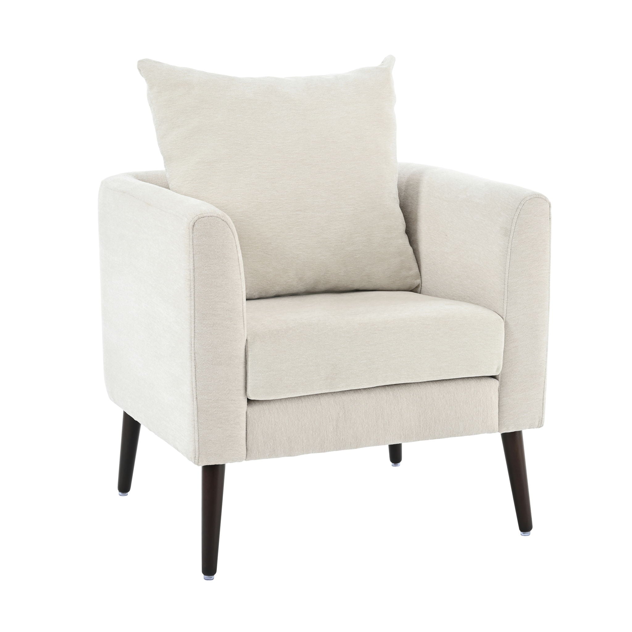Modern Accent Upholstered Armchair With Pillow