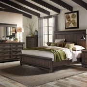 Liberty Furniture Thornwood Hills - Panel Bed, Dresser & Mirror | Meri Furniture