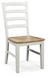 Purlaney - Dining Room Side Chair (Set of 2) - Antique White / Natural