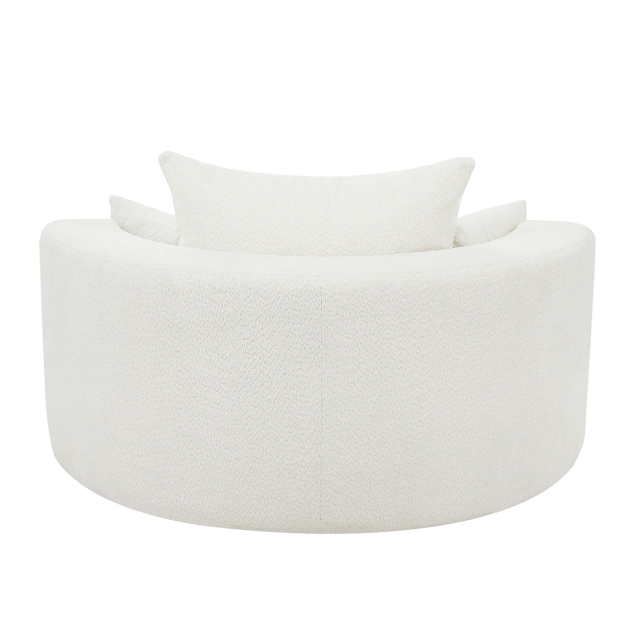 360° Swivel Chair Accent Barrel Chair With Removable Pillows