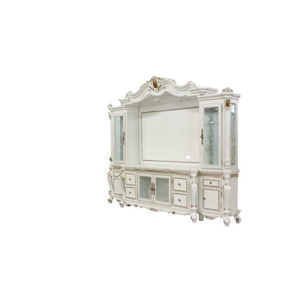 ACME Picardy - Entertainment Center - Antique Pearl | Meri Furniture