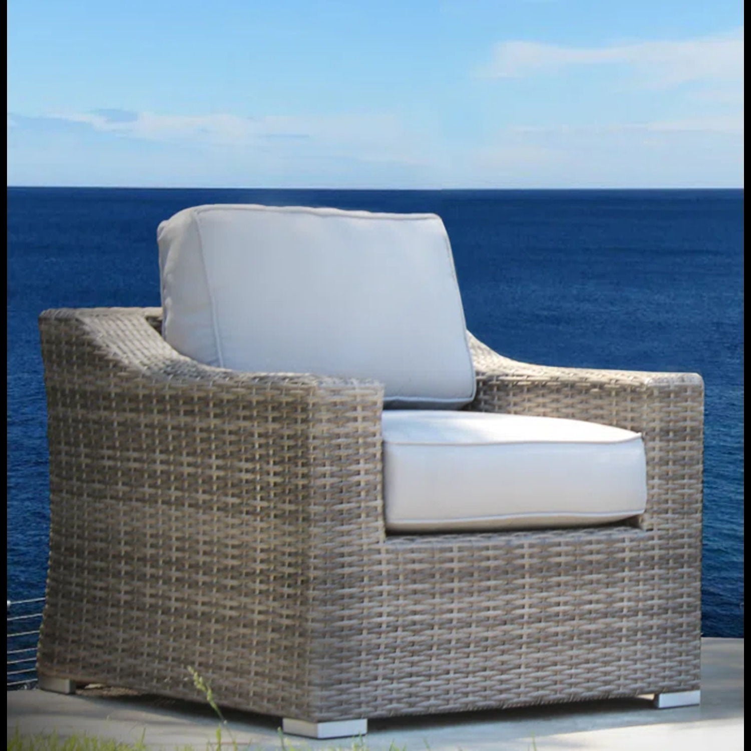 Stylish Sofa Seating Group With Cushions Perfect For Outdoor Gatherings