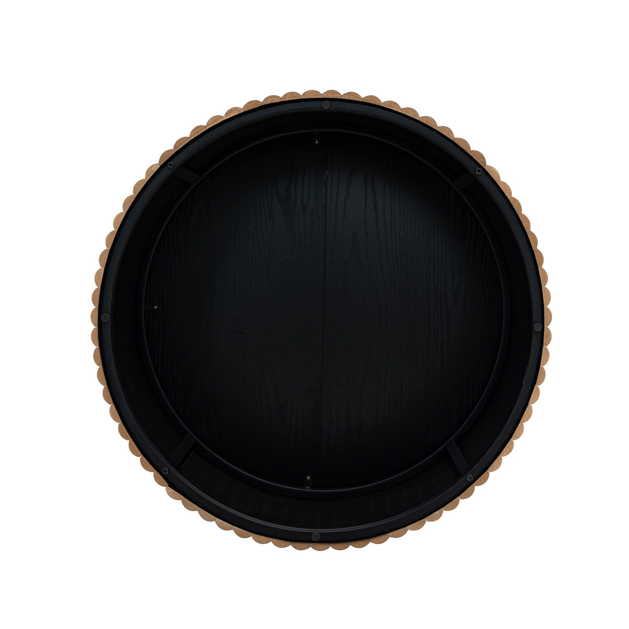 Coffee Table, Round Coffee Table, Modern Side Tables Accent End Table For Living Room, Apartment - Black