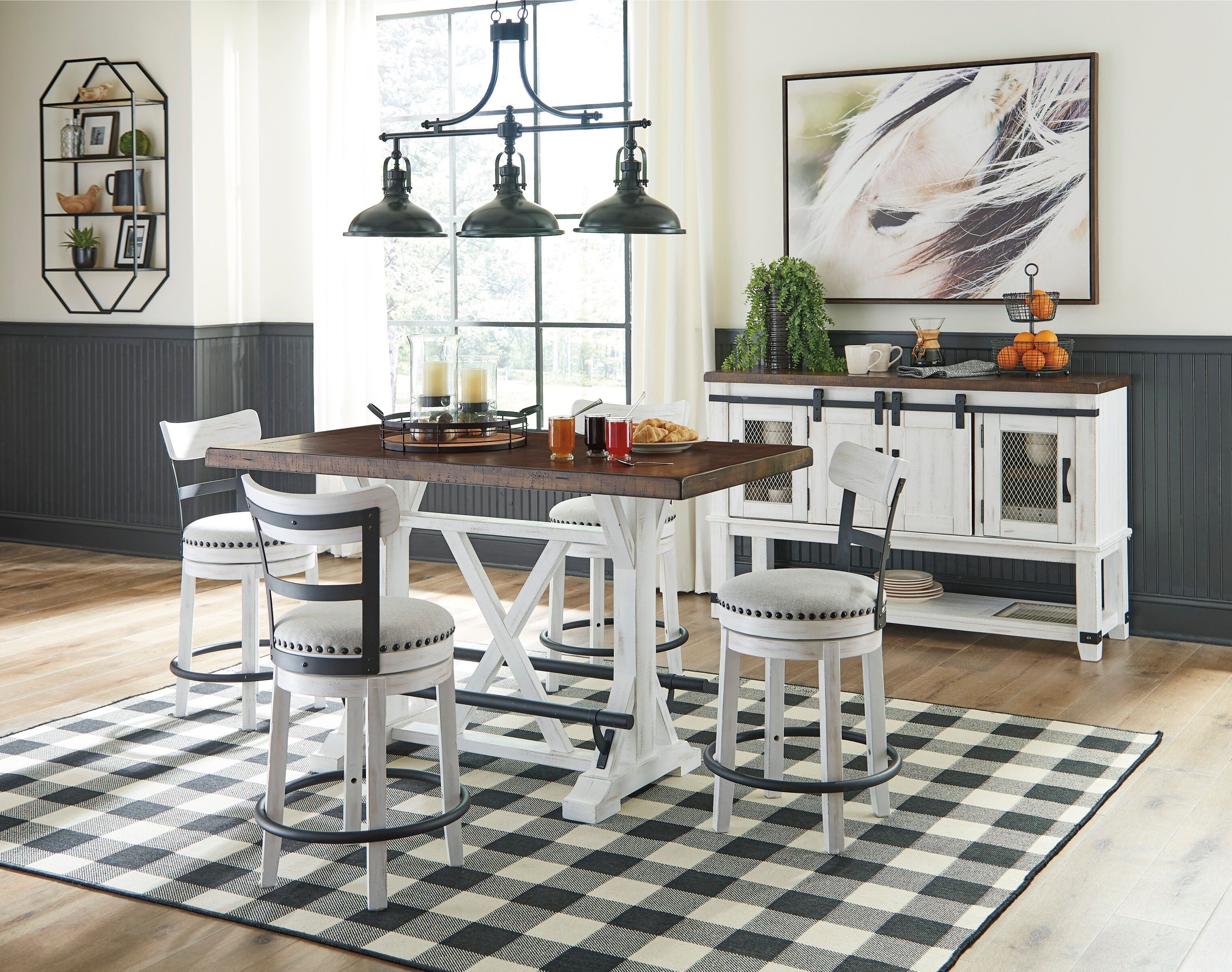 Signature Design by Ashley® Valebeck - Counter Height Table Set | Meri Furniture