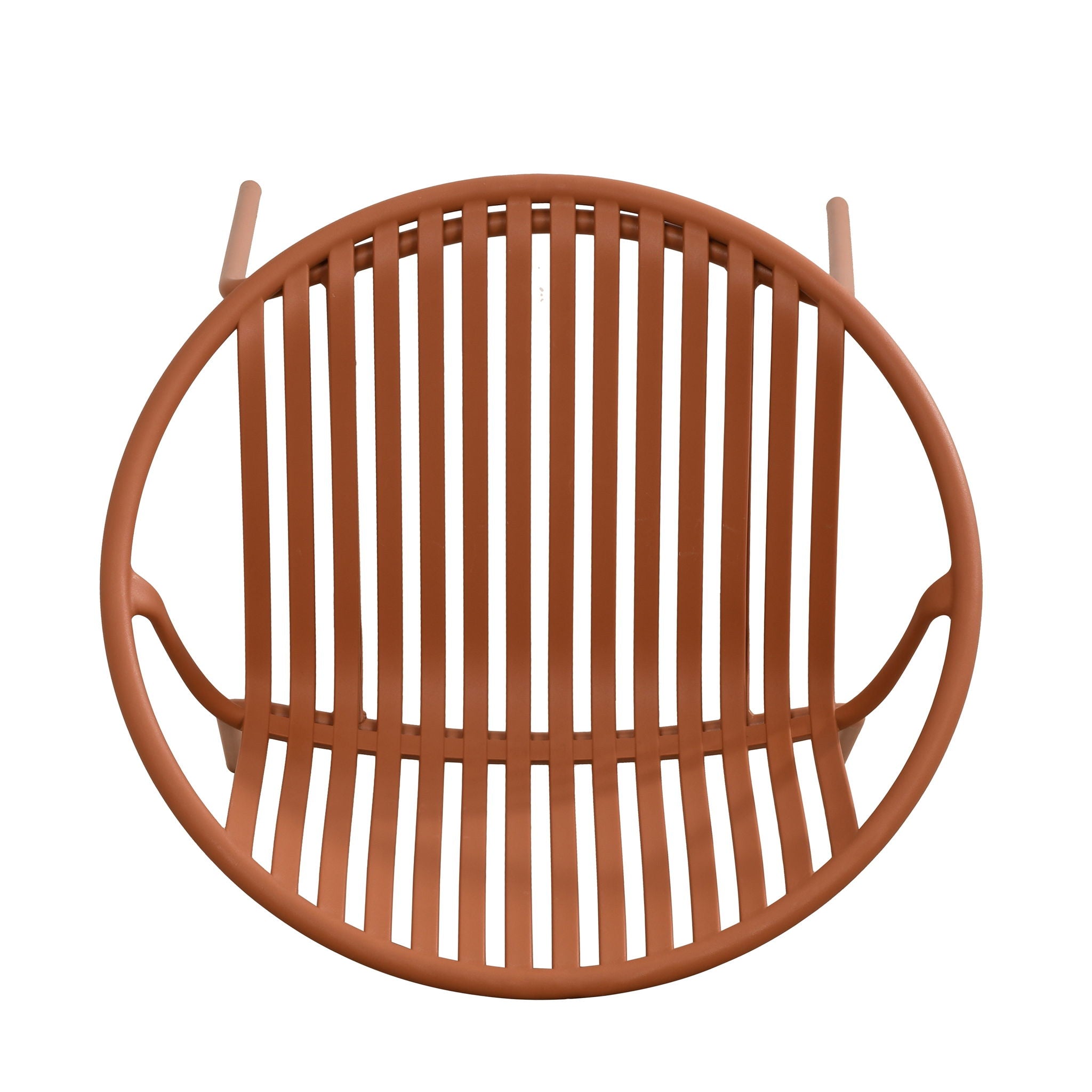 Stackable Outdoor Chairs With Breathable Plastic Backrest (Set of 2)