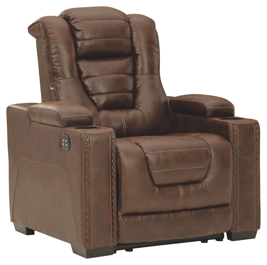 Ashley Furniture Owner's - Thyme - Pwr Recliner/Adj Headrest | Meri Furniture