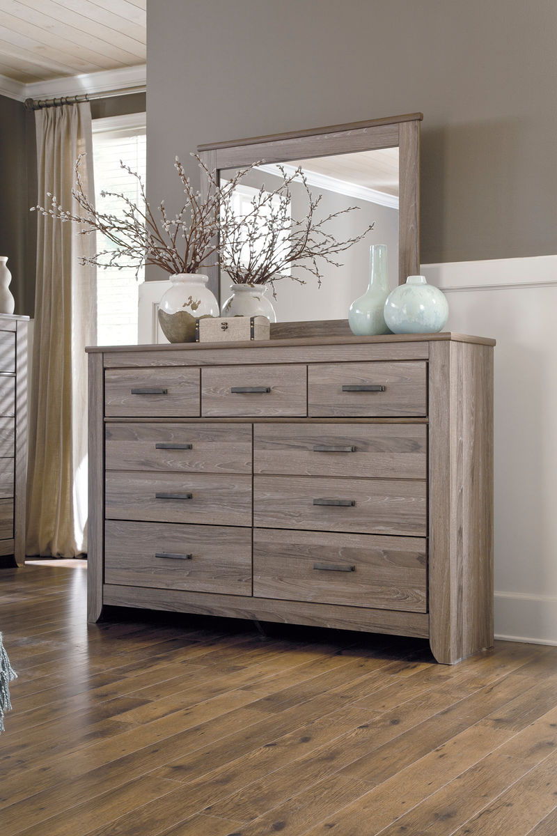 Ashley Furniture Zelen - Dresser, Mirror | Meri Furniture