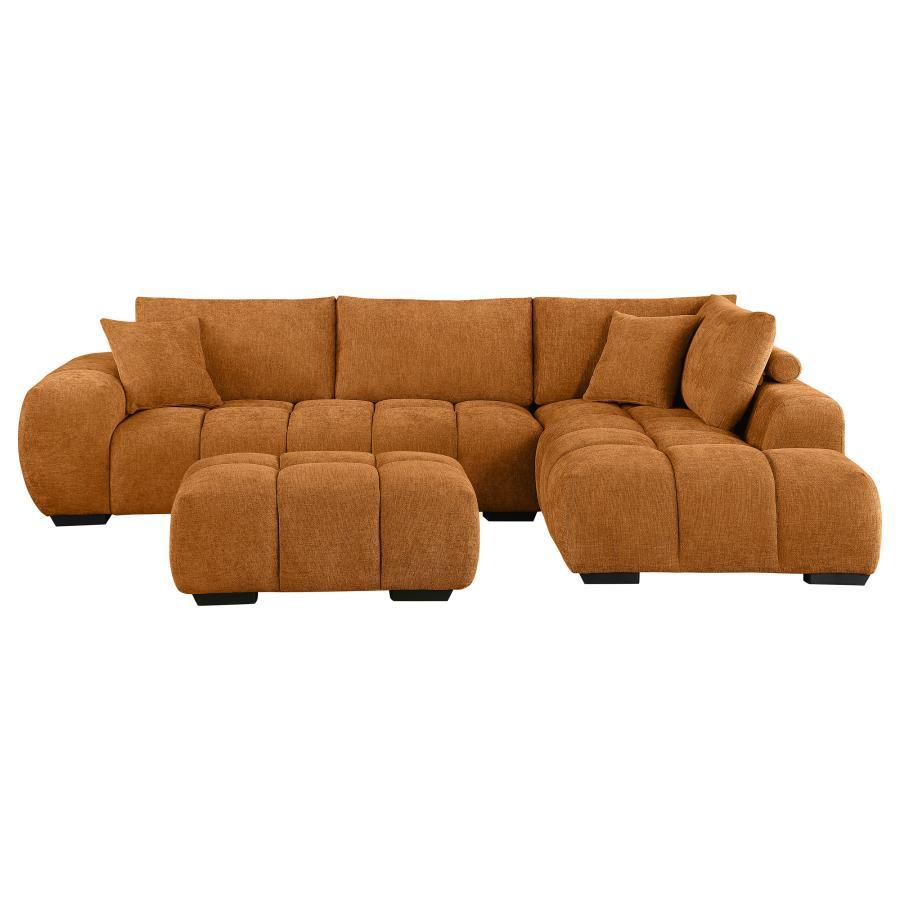 Coaster Fine Furniture Camacho - Upholstered Sectional Sofa With Ottoman Set | Meri Furniture