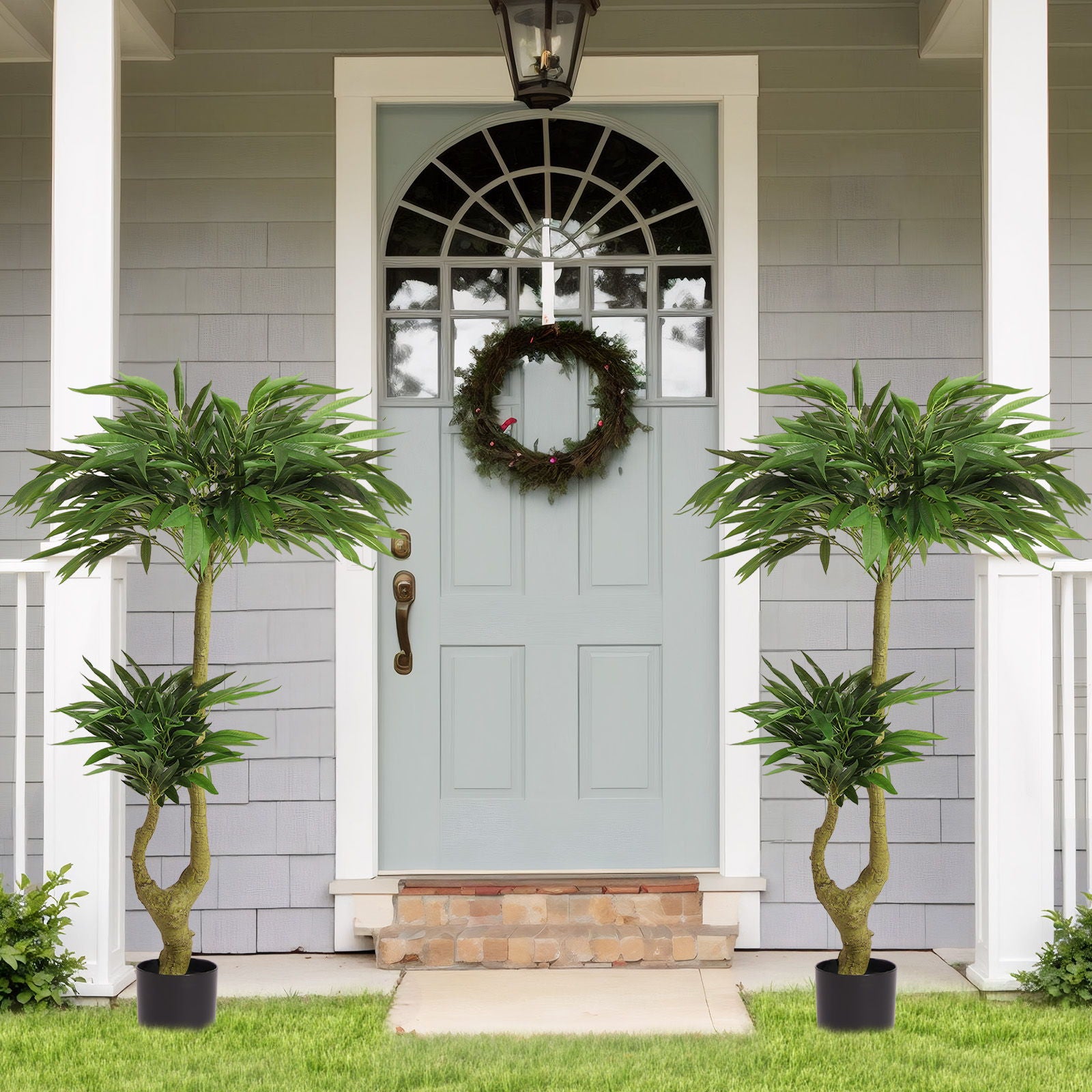 Artificial Dracaena Tree Indoor Faux ery Plant For Decoration, 150Cm - Green