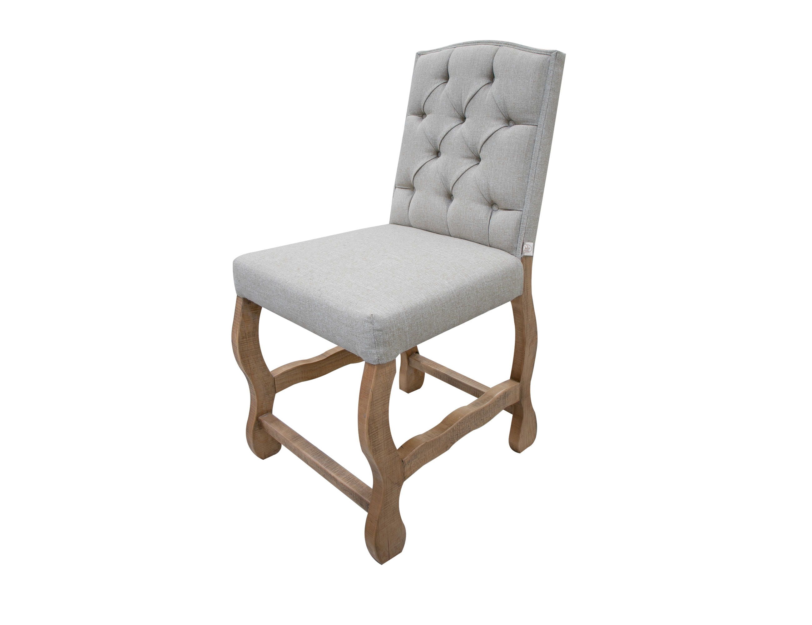 International Furniture Direct Marquez - Upholstered Stool (Set of 2) - Two Tone Light Brown | Meri Furniture