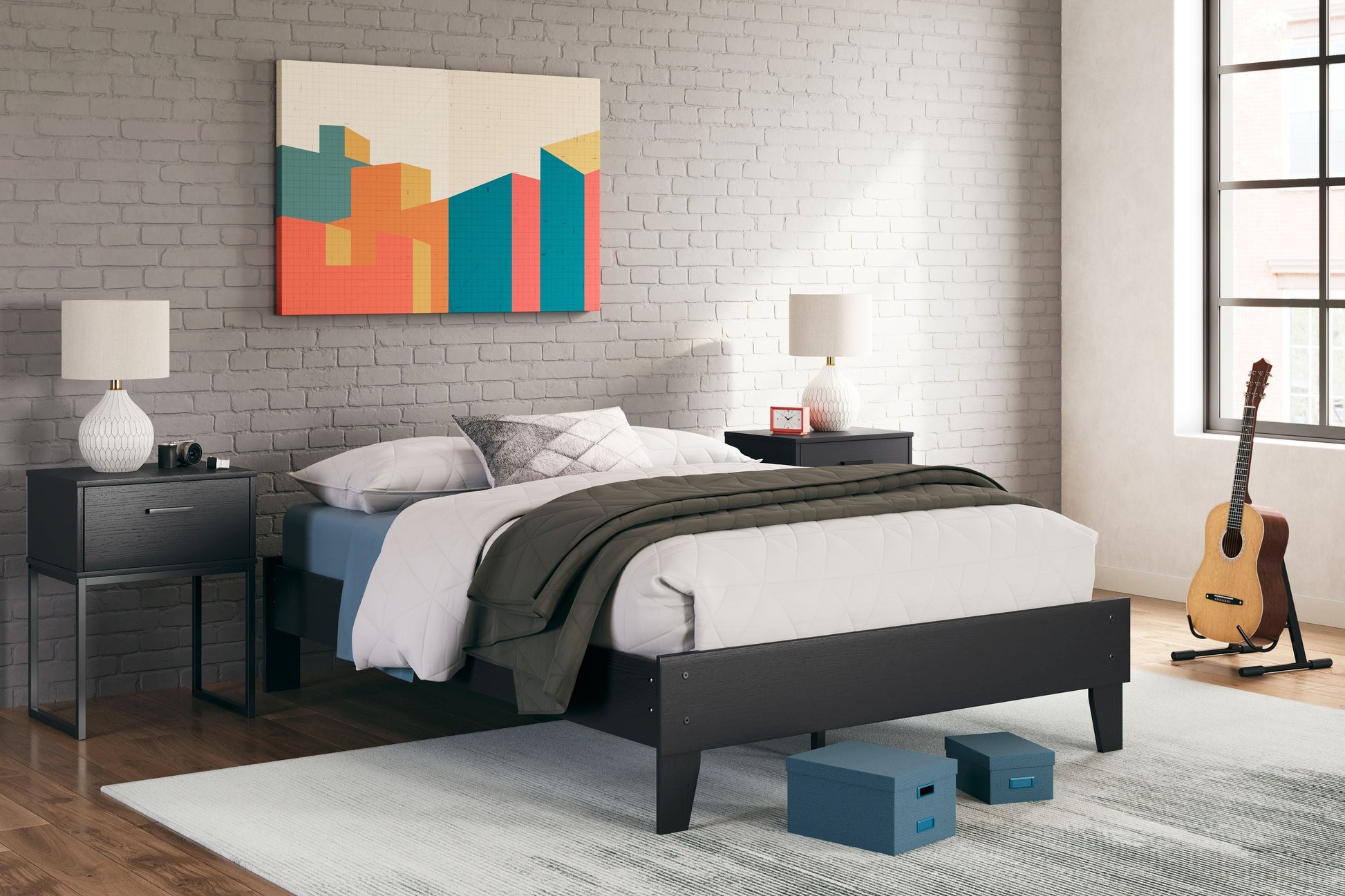 Ashley Furniture Socalle - Platform Bed | Meri Furniture