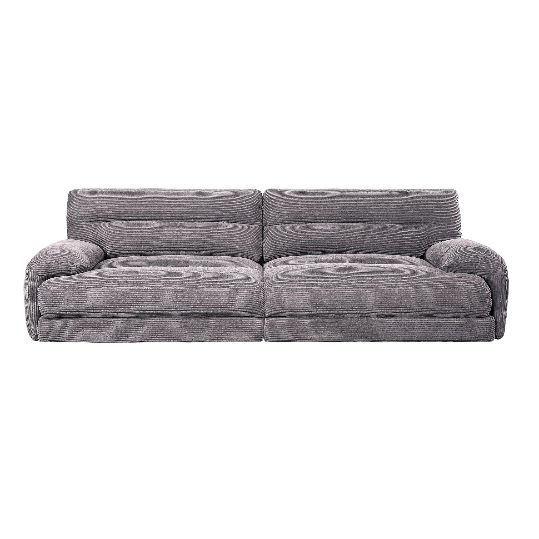 Cadenza - Corduroy Sofa - Gray