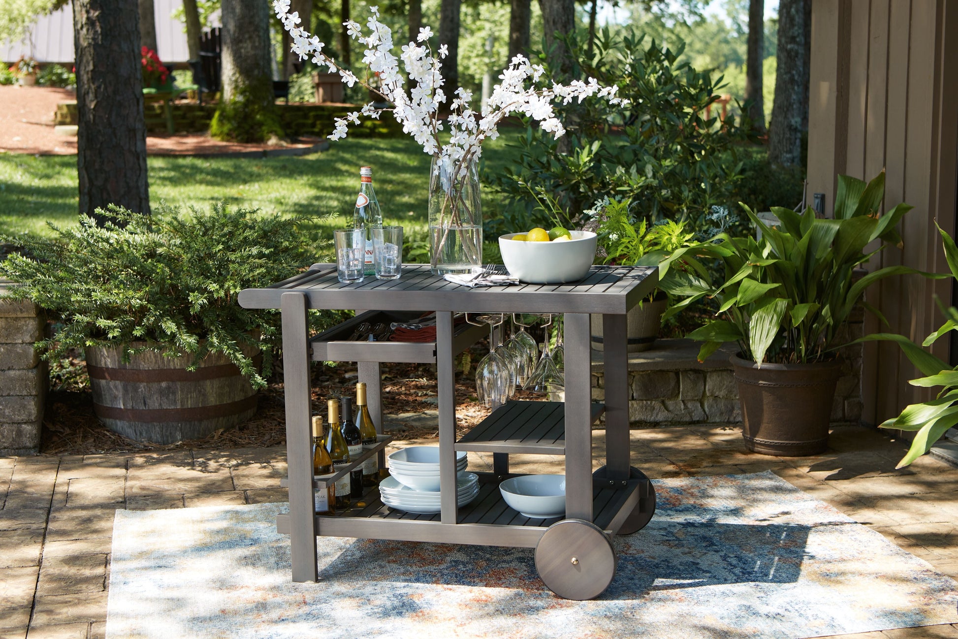 Ashley Furniture Kailani - Serving Cart | Meri Furniture
