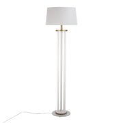 Rope Contemporary Floor Lamp - Natural / White
