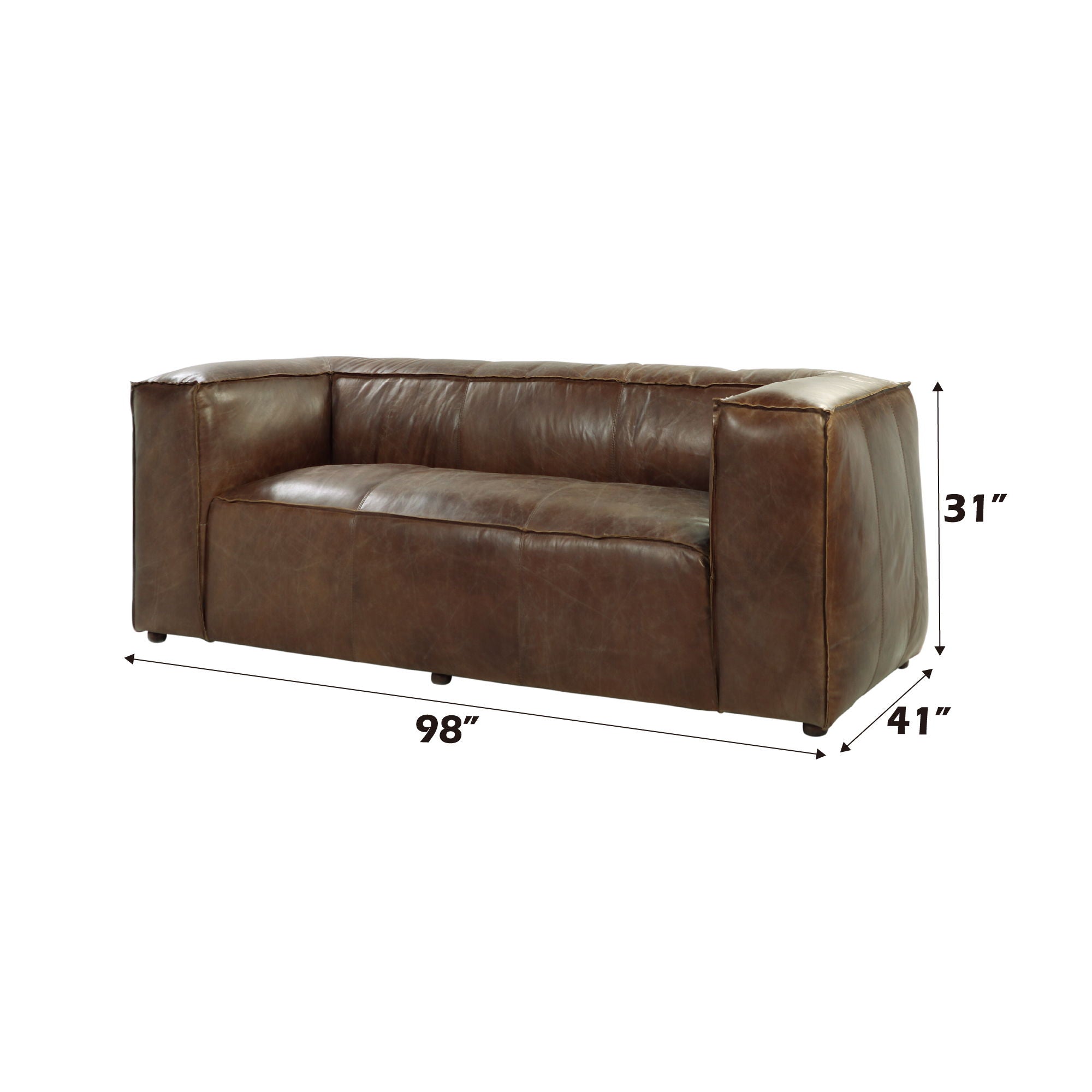 Brancaster - Sofa - Retro Brown Top Grain Leather