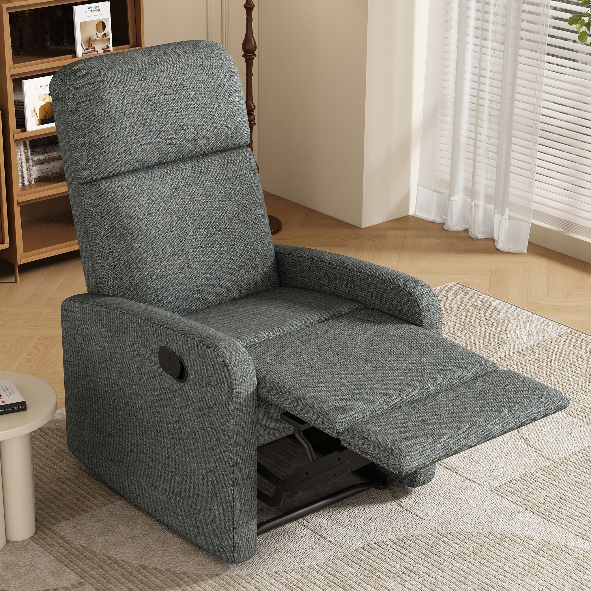 Modern Recliner Manual, Home Theater Chair With Adjustable Backrest