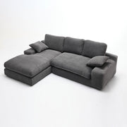Modern Minimalist Modular Sectional Sofa Set, Upholstered Sleeper Couch