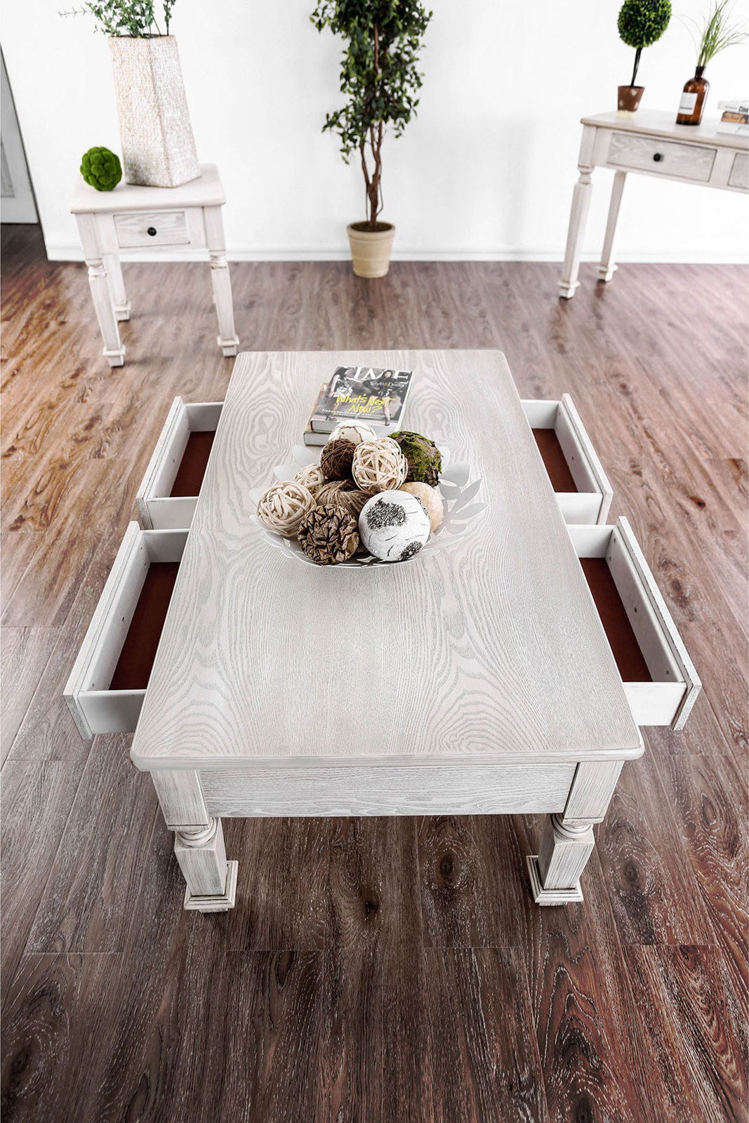 Joliet - Sofa Table - Antique White