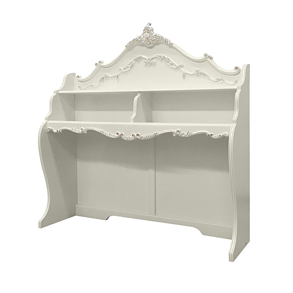 ACME Pearl - Computer Desk Hutch - Pearl White | Meri Furniture