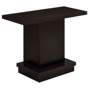 Coaster Fine Furniture Reston - Engineered Wood Pedestal Console Table - Cappuccino | Meri Furniture