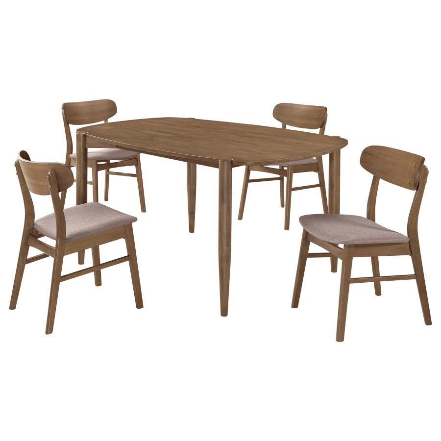 Coaster Fine Furniture Dortch - Oval Solid Wood Dining Set | Meri Furniture