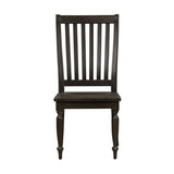 Harvest Home - Slat Back Side Chair - Black