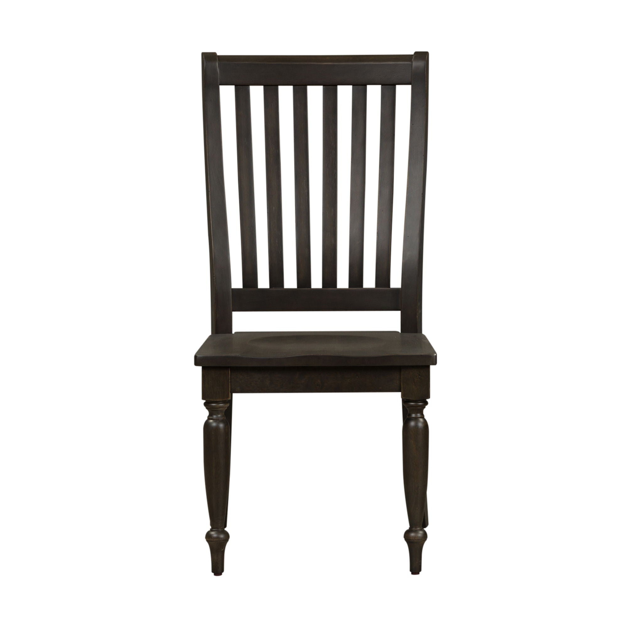 Harvest Home - Slat Back Side Chair - Black