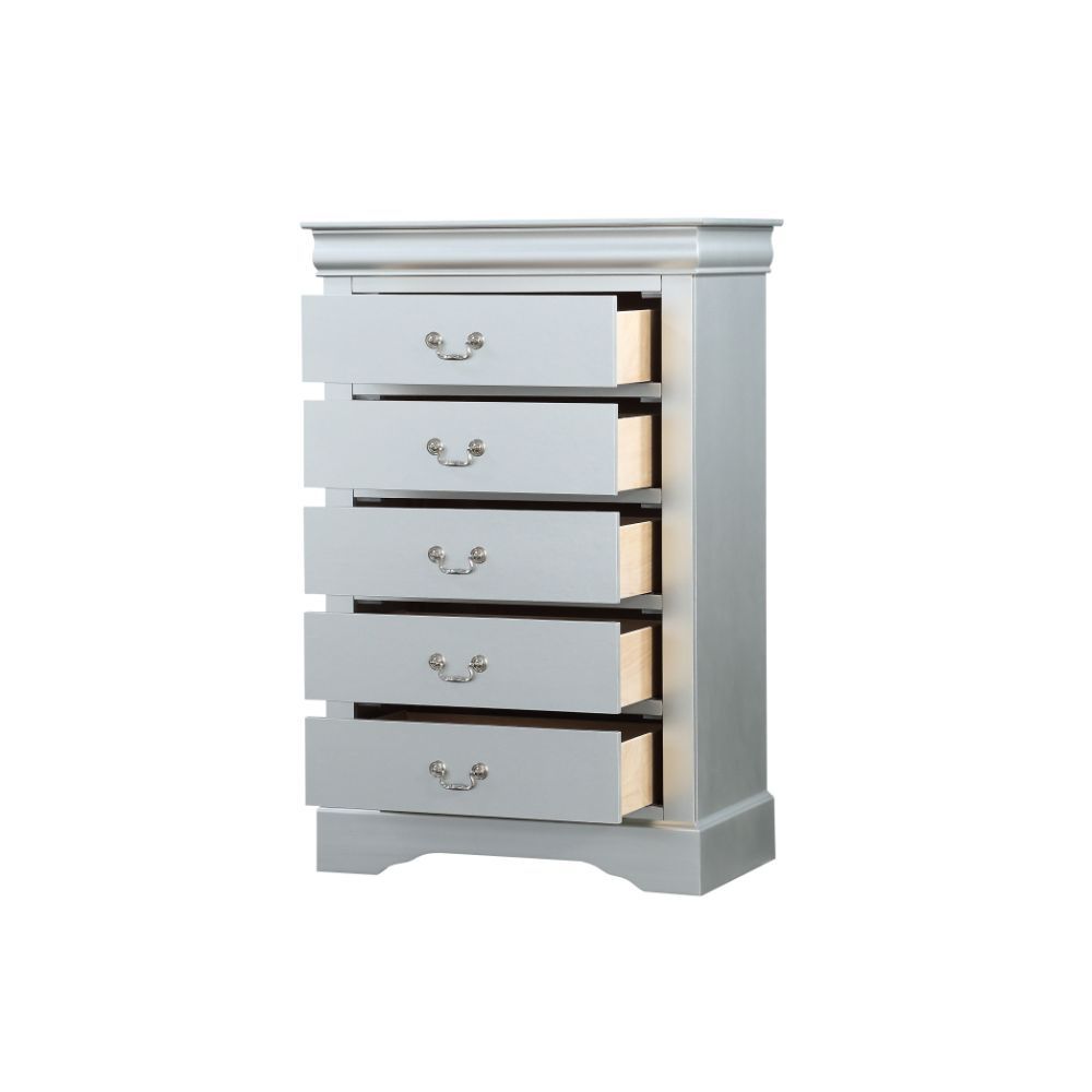 ACME Bring casual elegance into your home with the Louis Phillipe chest. This chest is a piece that offers any bedroom a sophisticated look. | Meri Furniture