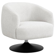 Coaster Fine Furniture Dave - Upholstered Barrel Back Swivel Club Chair - Beige | Meri Furniture