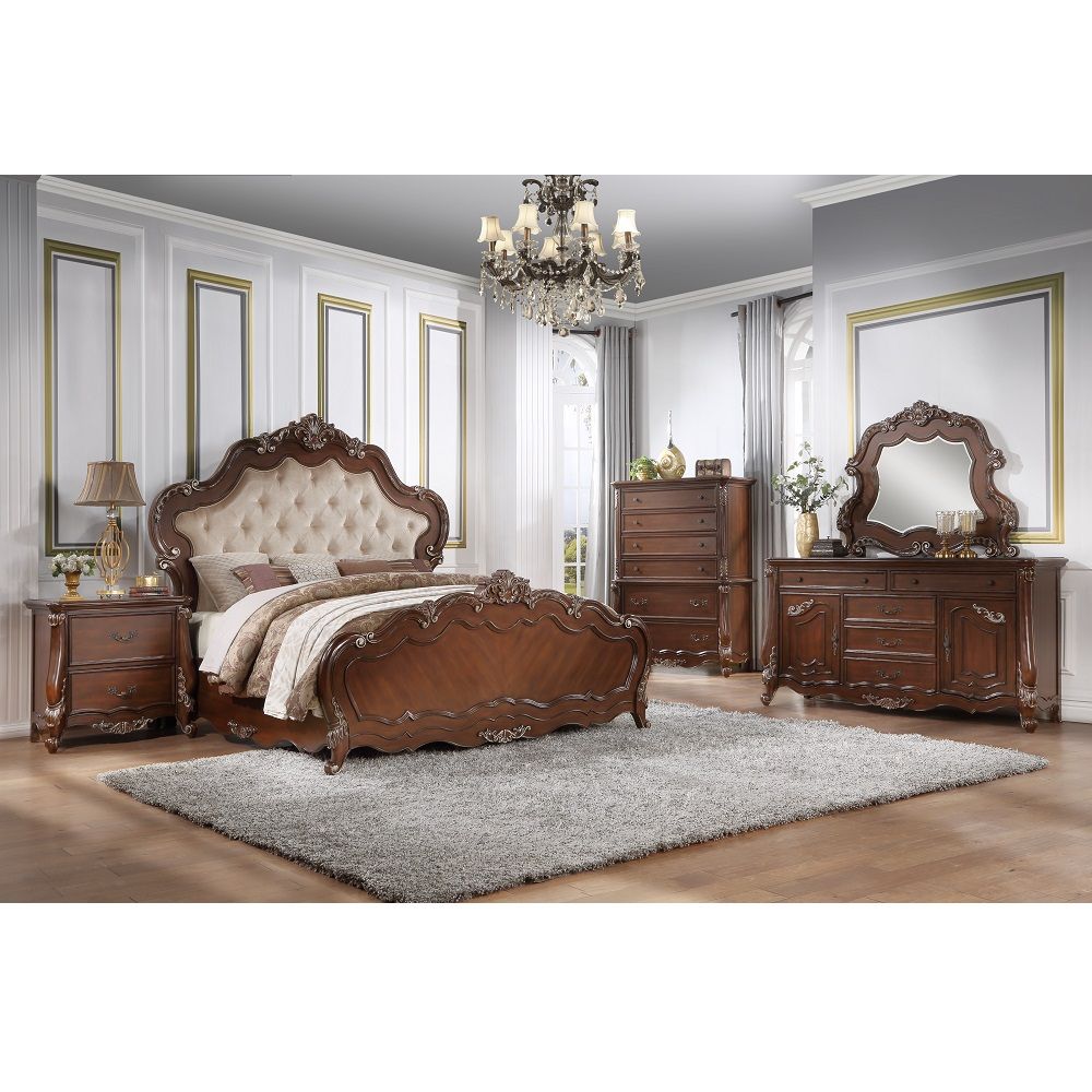 ACME Latisha - Mirror - Antique Oak | Meri Furniture
