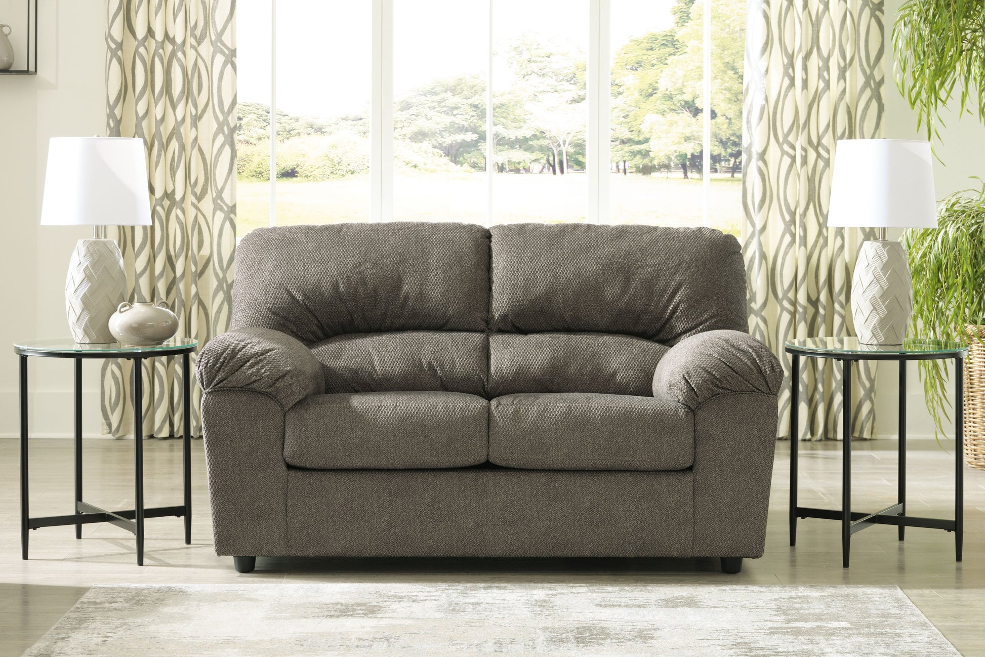 Signature Design by Ashley® Norlou - Flannel - Loveseat | Meri Furniture