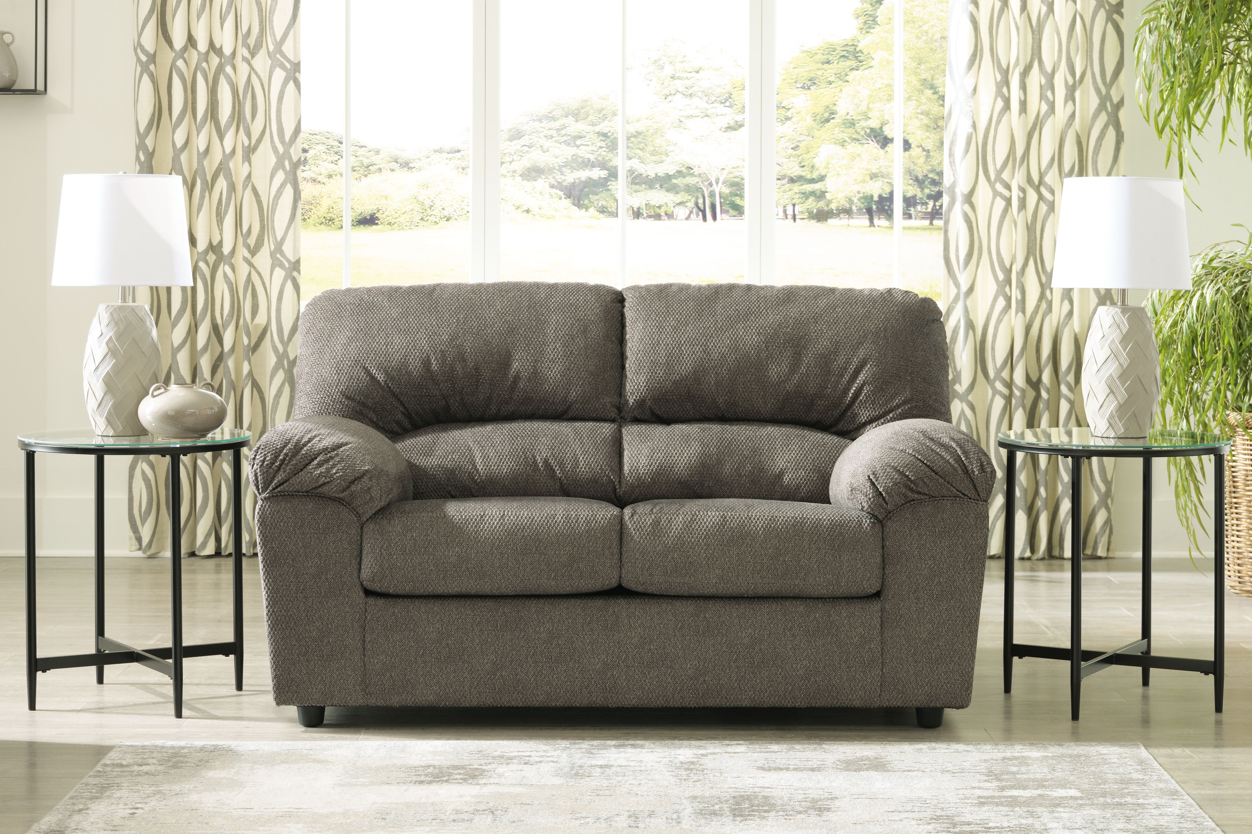 Signature Design by Ashley® Norlou - Flannel - Loveseat | Meri Furniture