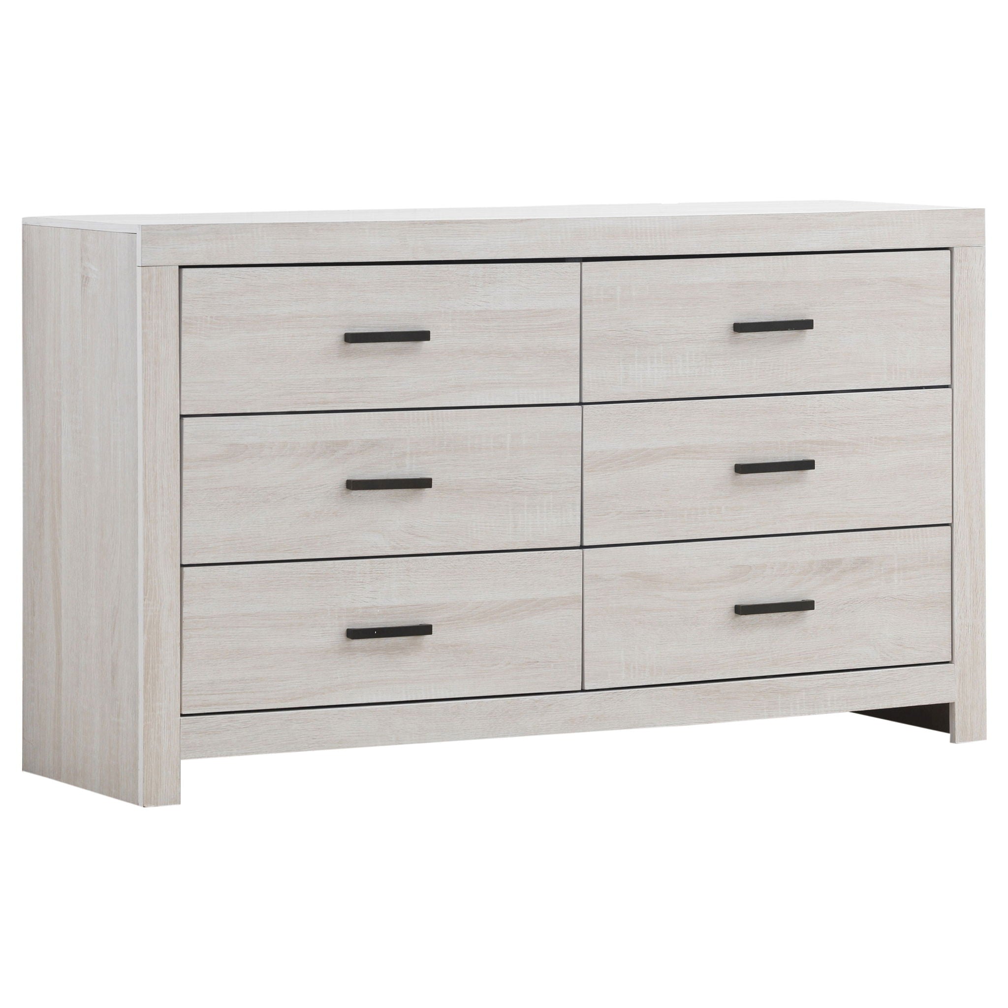 Geary - 4 Piece King Panel Bedroom Set With 2 Nightstands And Dresser - White