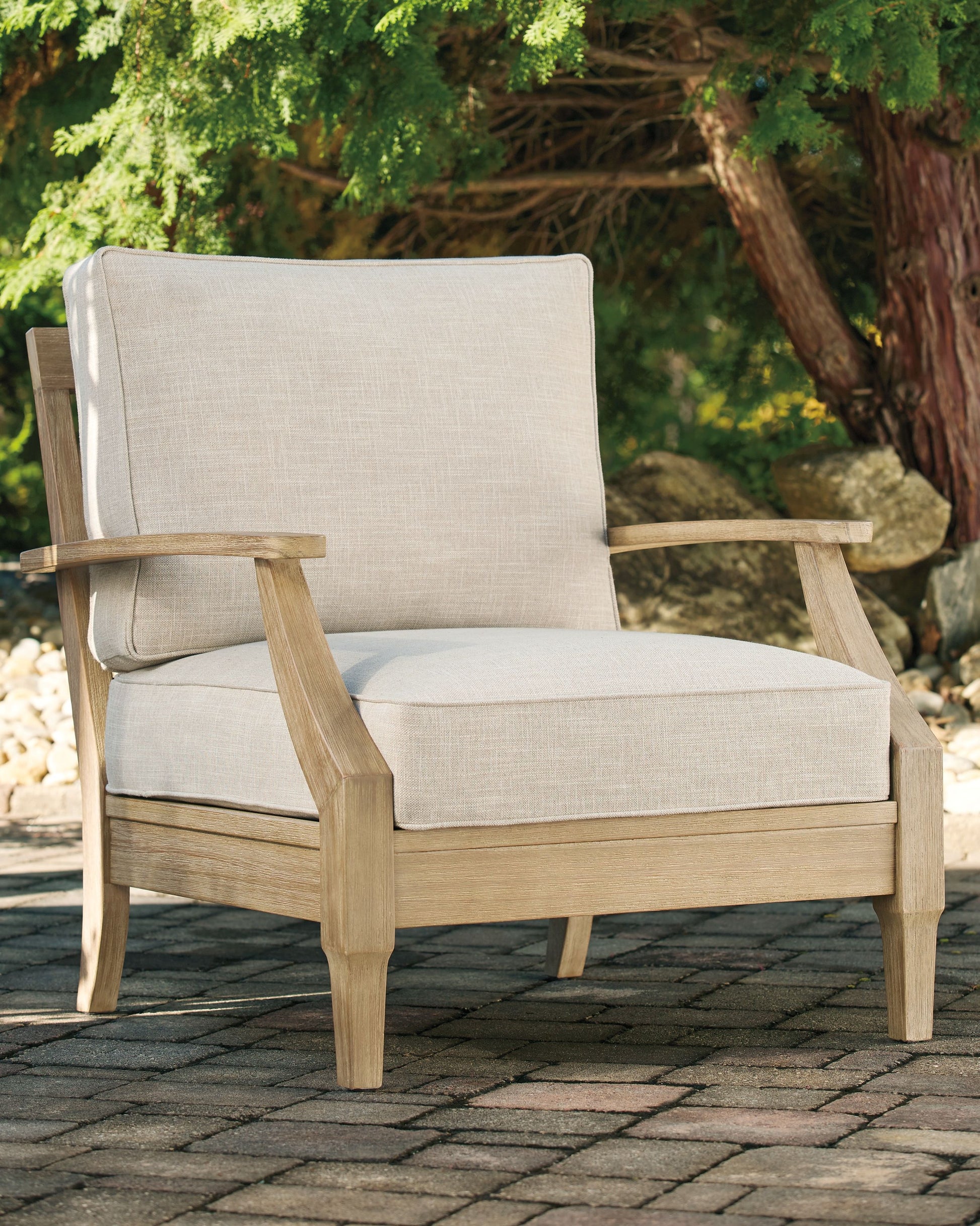 Ashley Furniture Clare - Beige - Lounge Chair W/Cushion | Meri Furniture