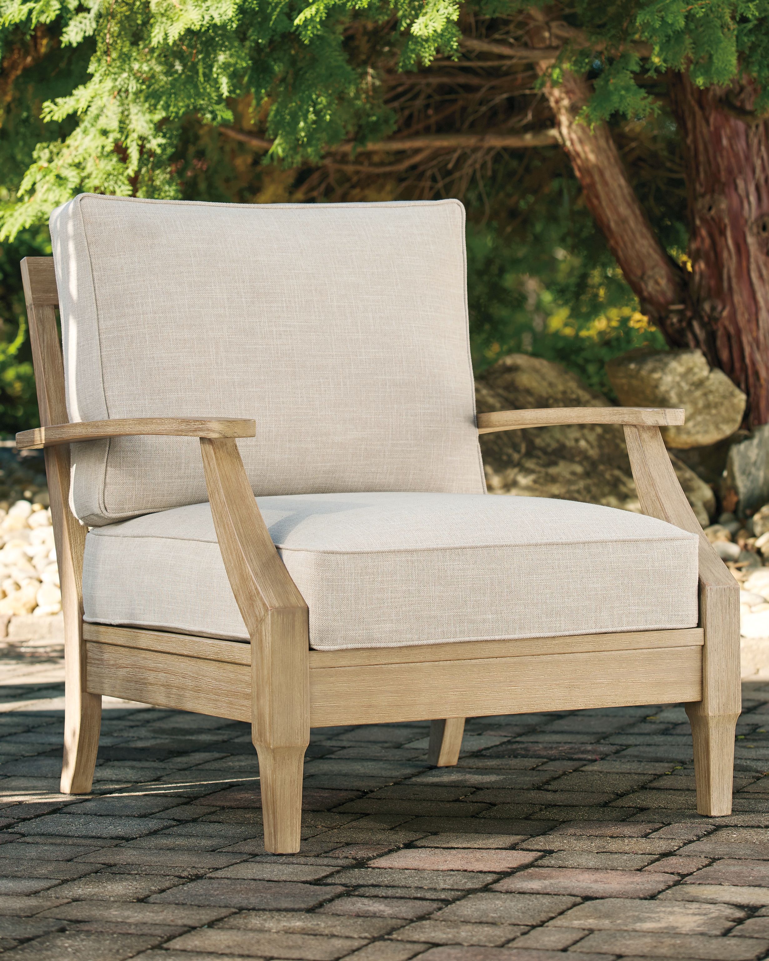Ashley Furniture Clare - Beige - Lounge Chair W/Cushion | Meri Furniture