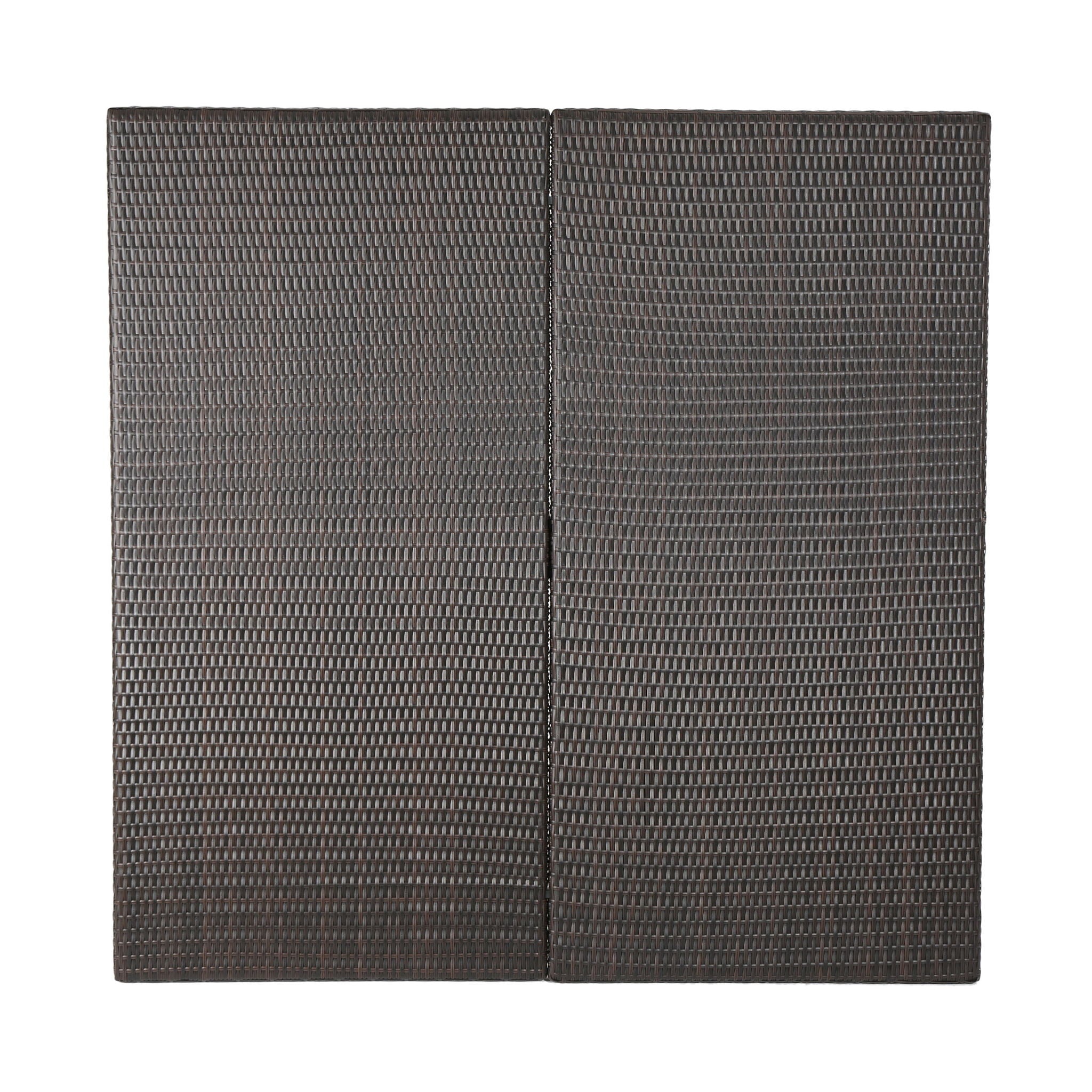 Outdoor Square Rattan Wicker Dining Table - Brown