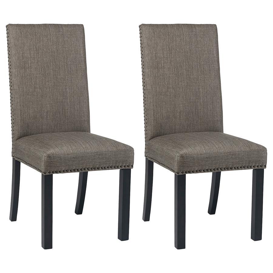 Coaster Fine Furniture Hubbard - Fabric Upholstered Dining Side Chair (Set of 2) - Gray | Meri Furniture