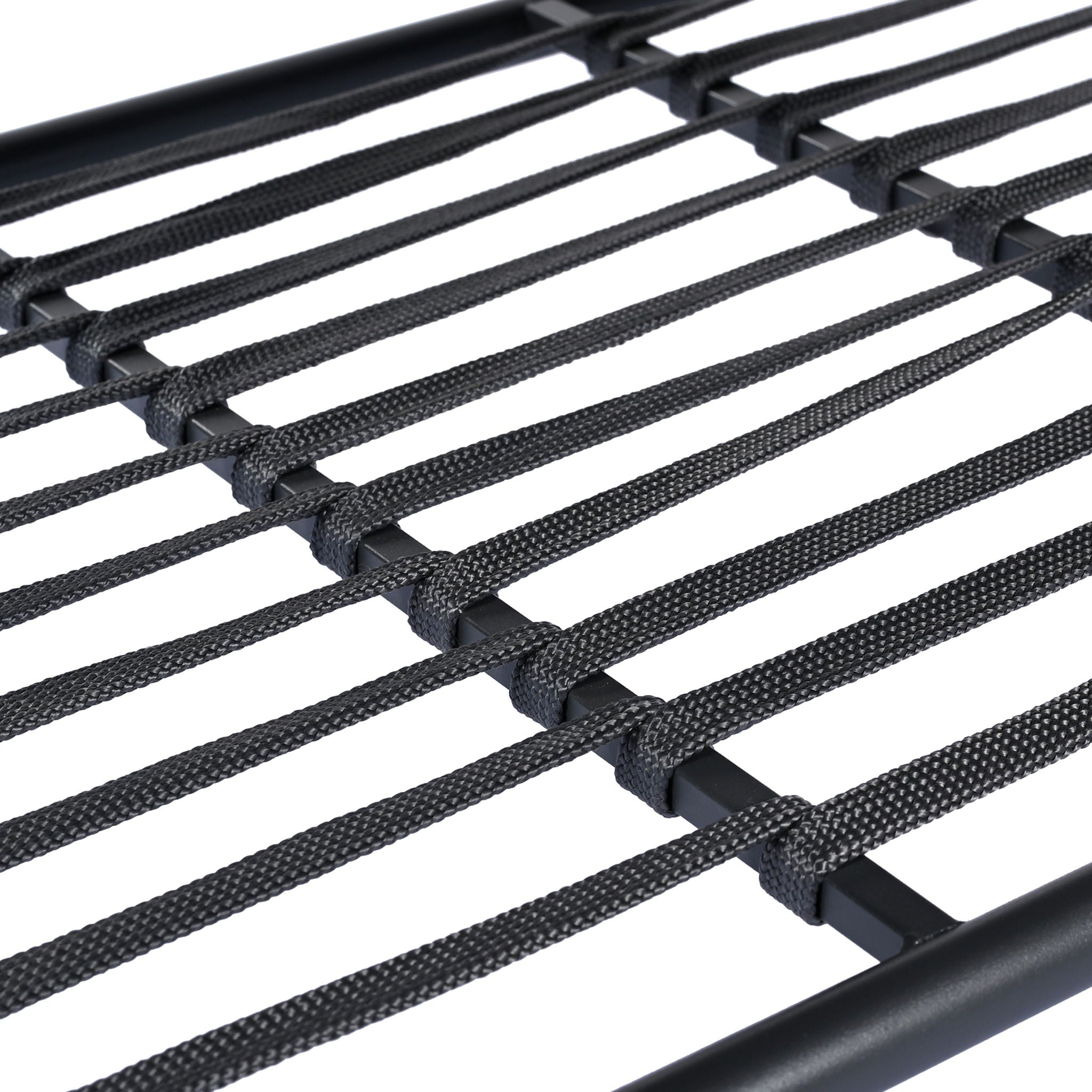 4 Piece Outdoor Patio Furniture Set, Metal Chairs With Woven Rope U Shaped Backrest