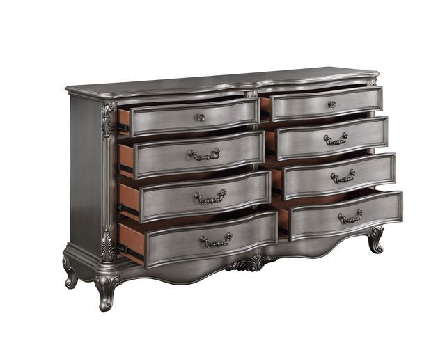 ACME Ausonia - Dresser - Antique Platinum - Finish | Meri Furniture