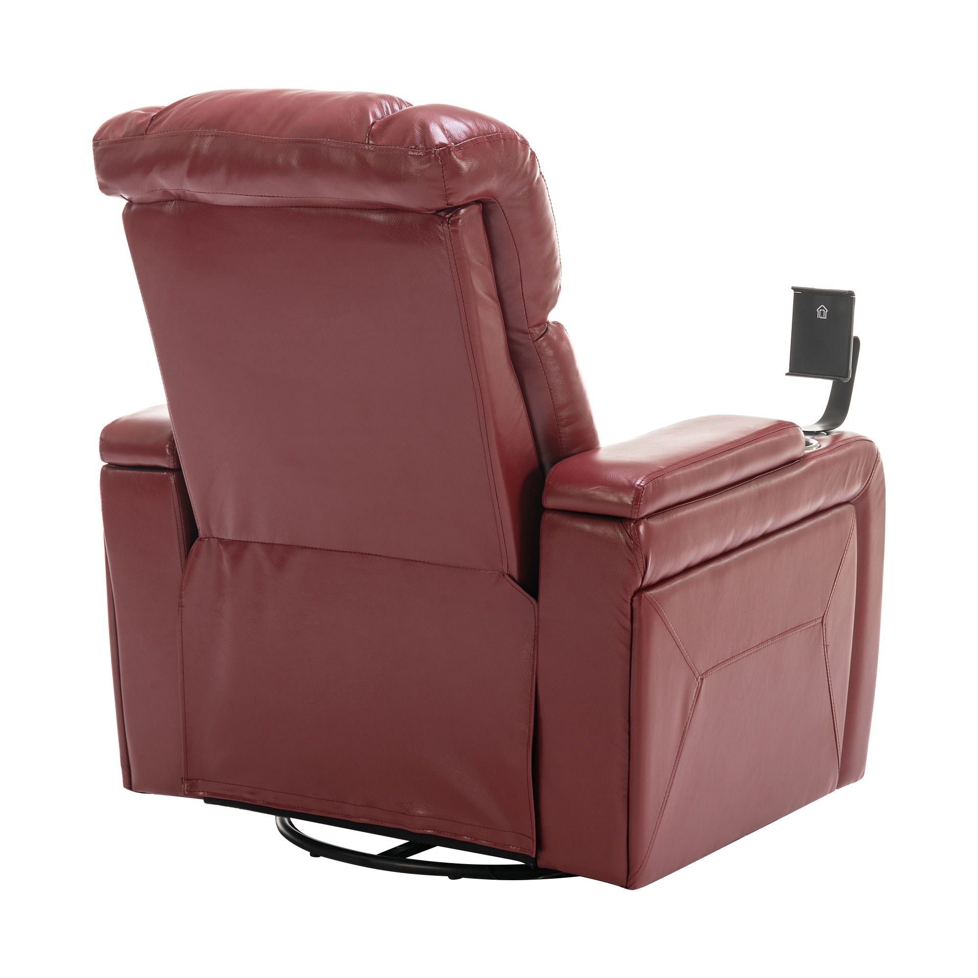 270 Degree Swivel Power Recliner With Tray Table, Phone Holder, Cup Holder, USB Port