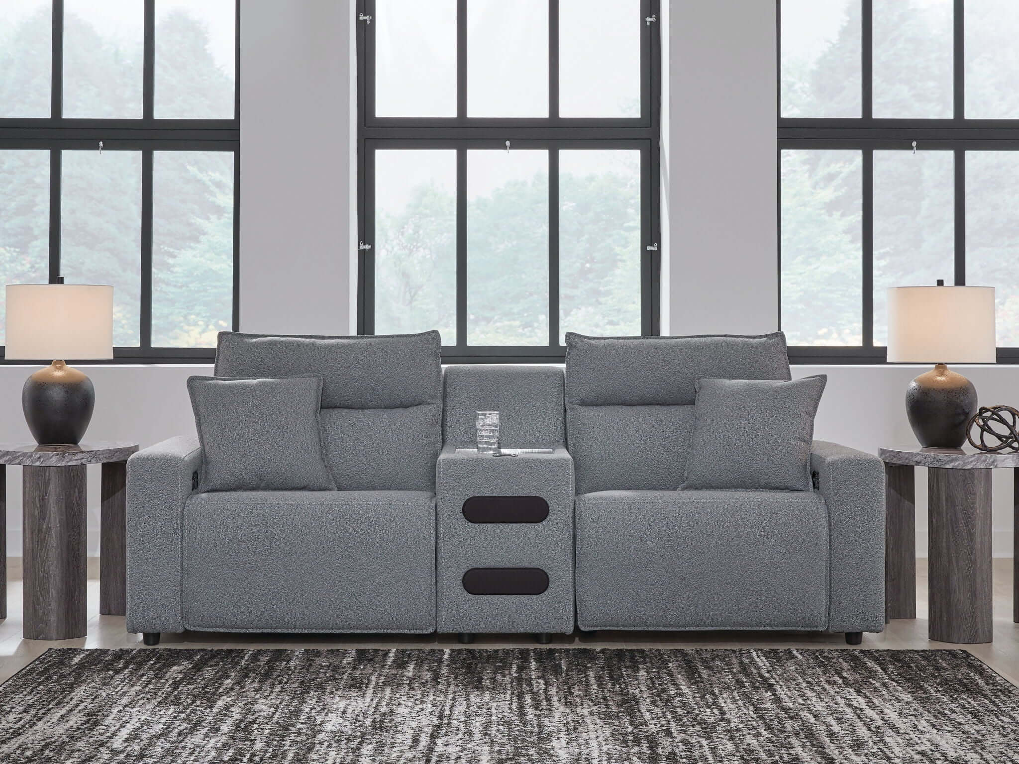 ModMax II - Salt And Pepper - Reclining Sectional