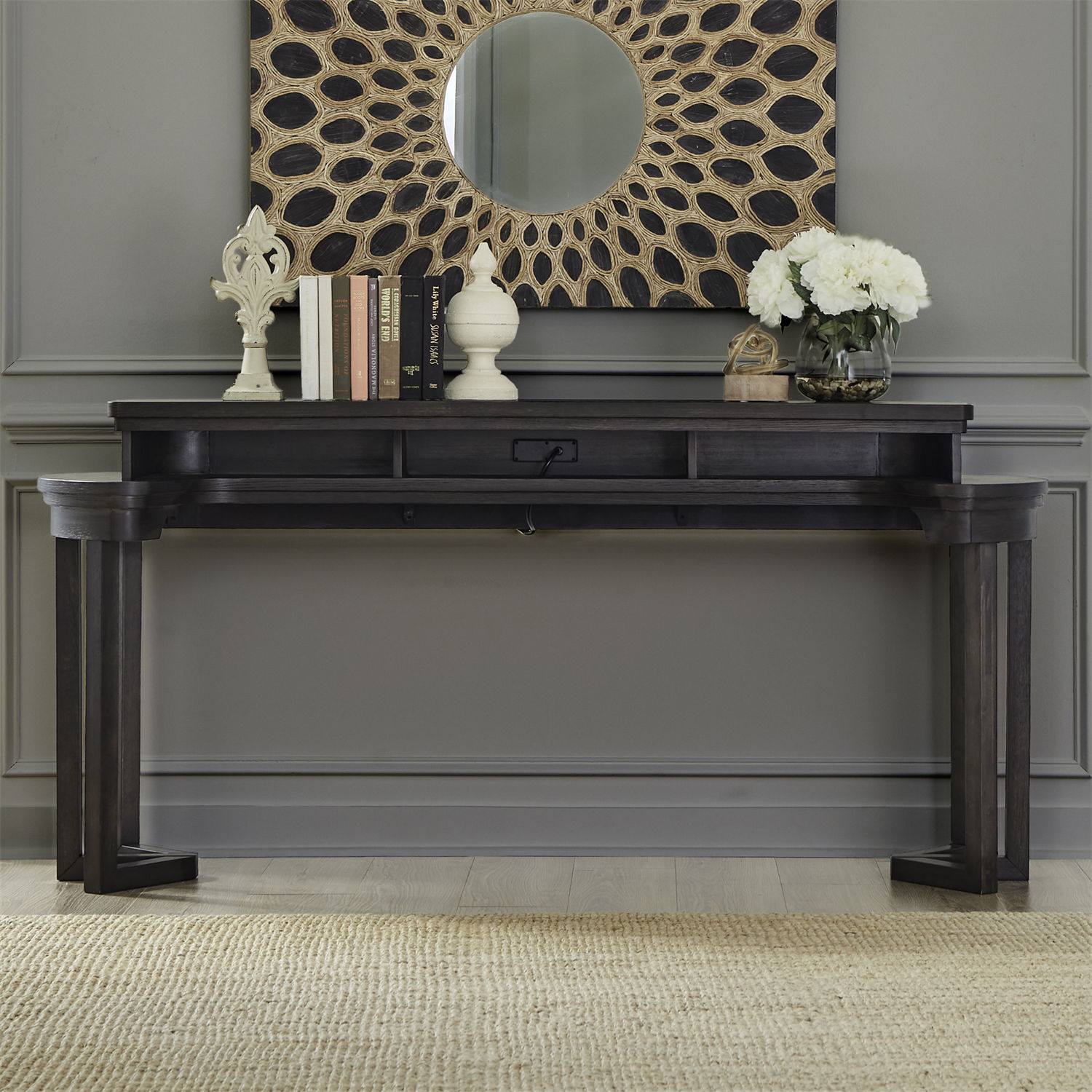 Weston - Console Bar Table - Peppercorn