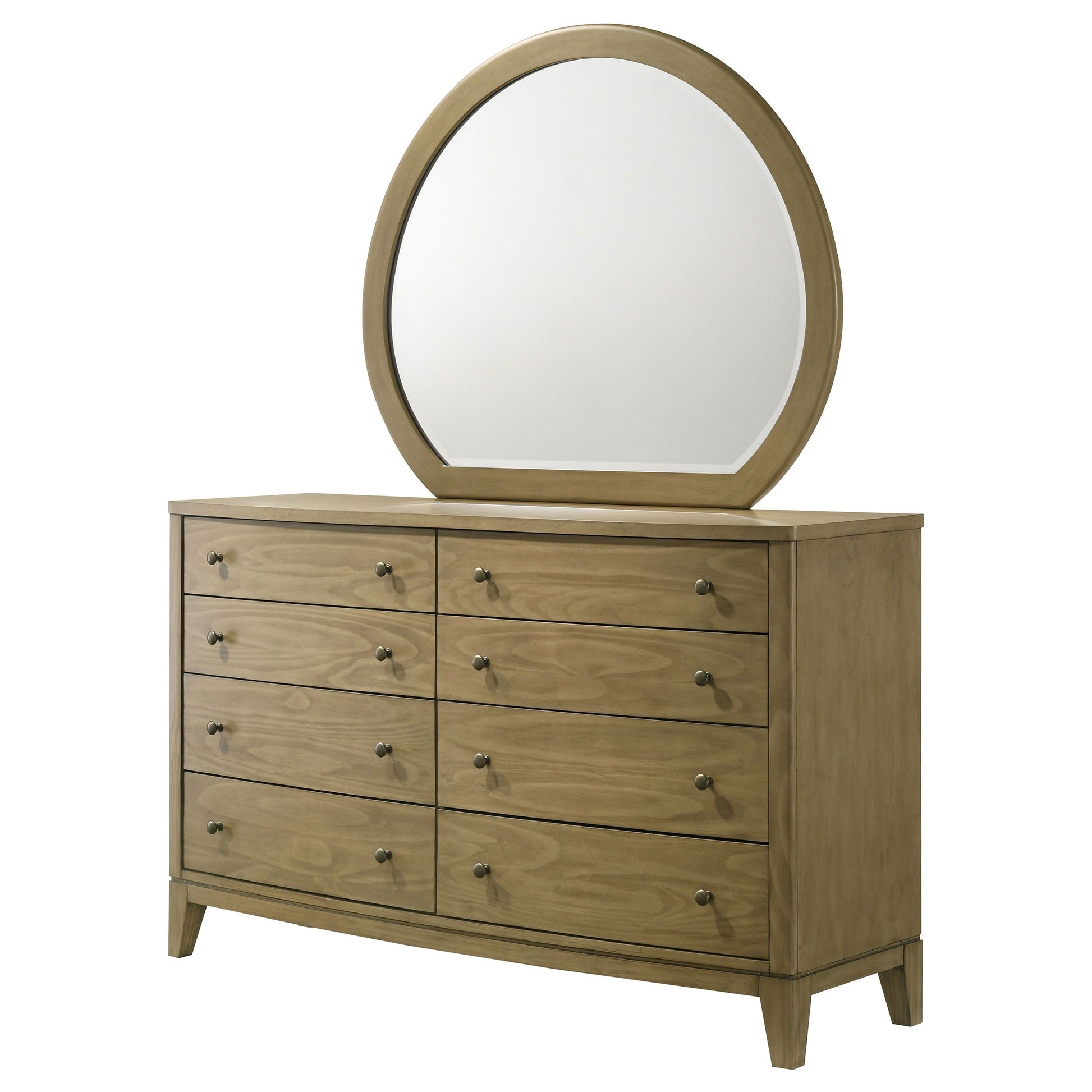 Coaster Fine Furniture Granada - 8-Drawer Dresser And Mirror - Natural Pine | Meri Furniture