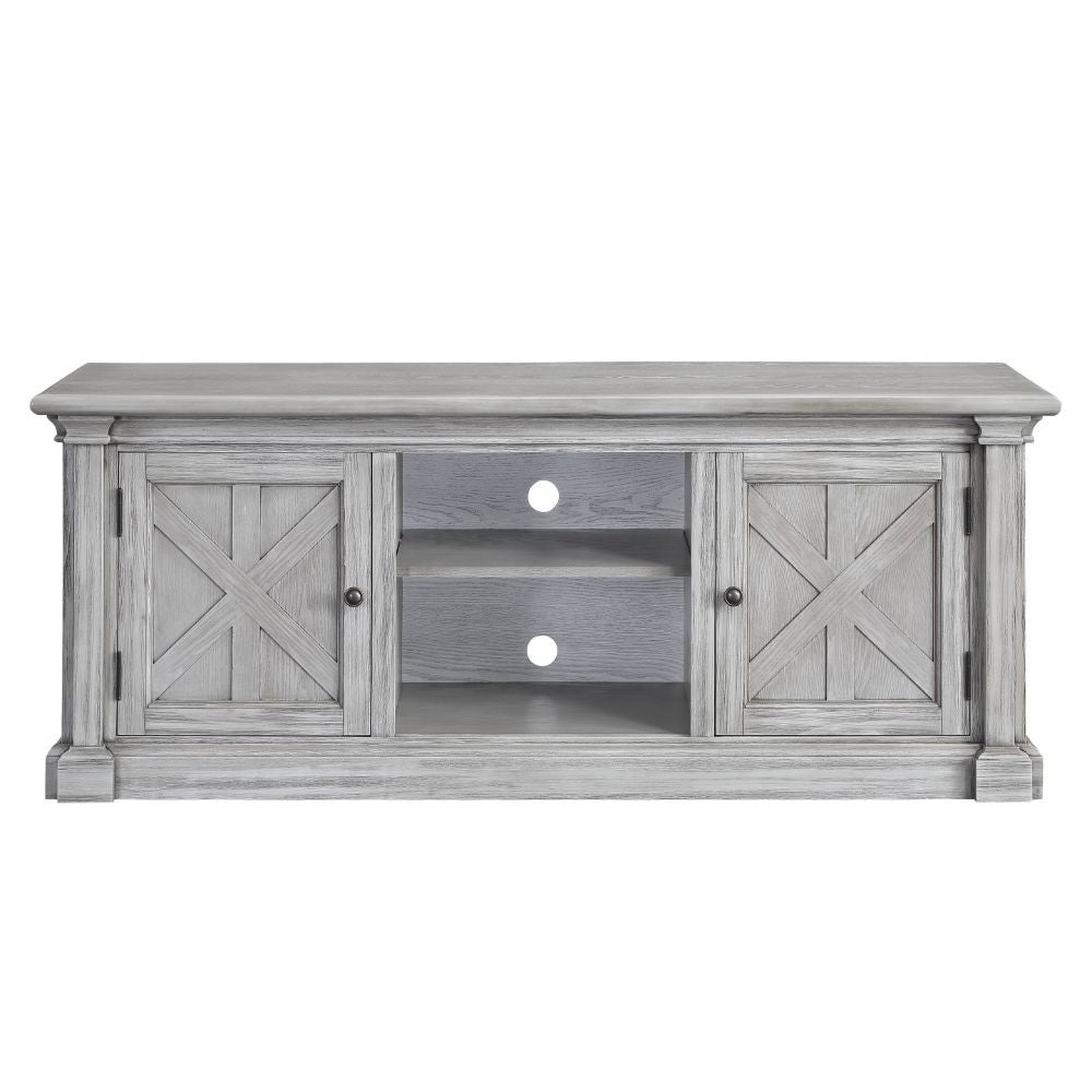 ACME Lucinda - TV Stand - Gray Oak | Meri Furniture
