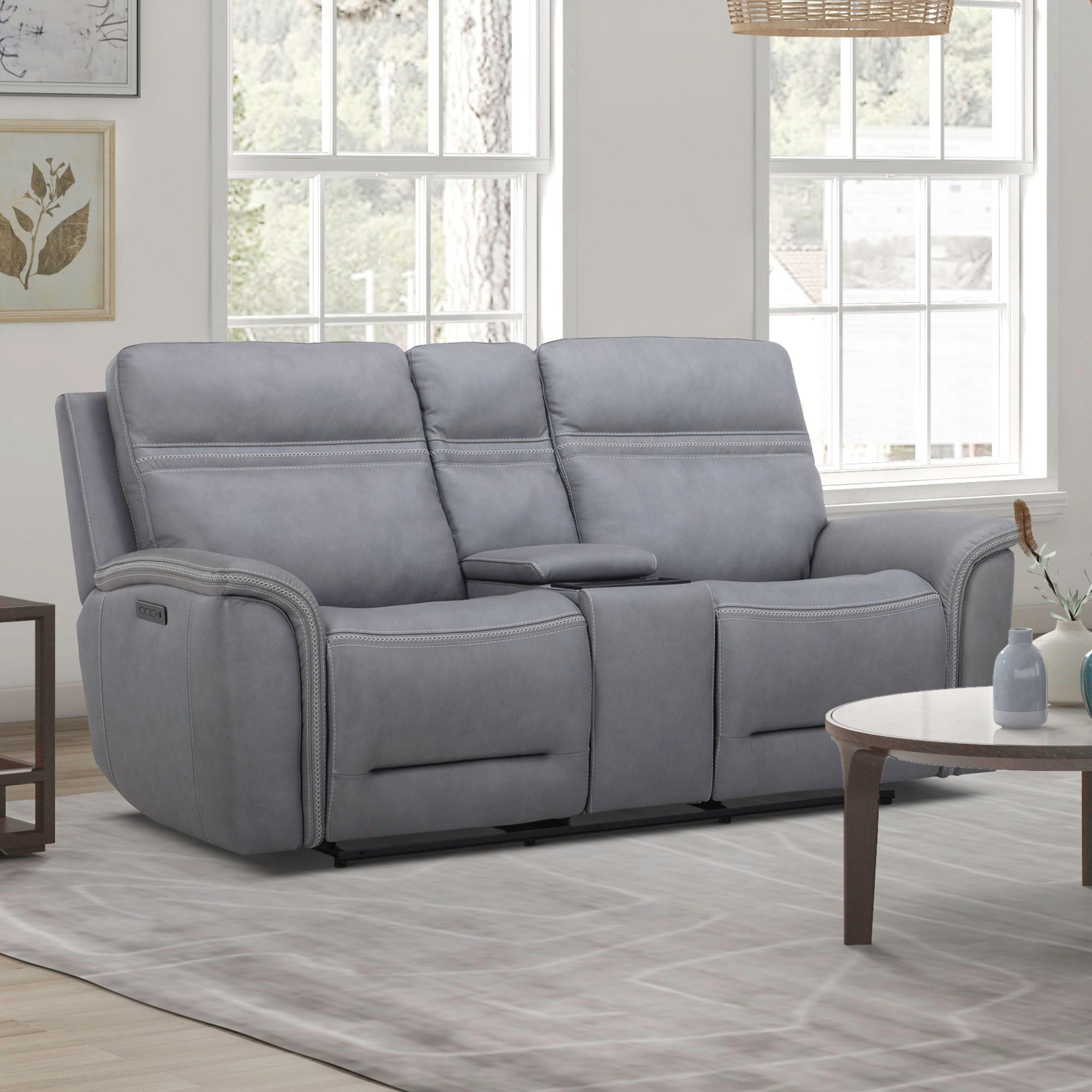 Liberty Furniture Cooper - Loveseat With Console P3 & Zg | Meri Furniture