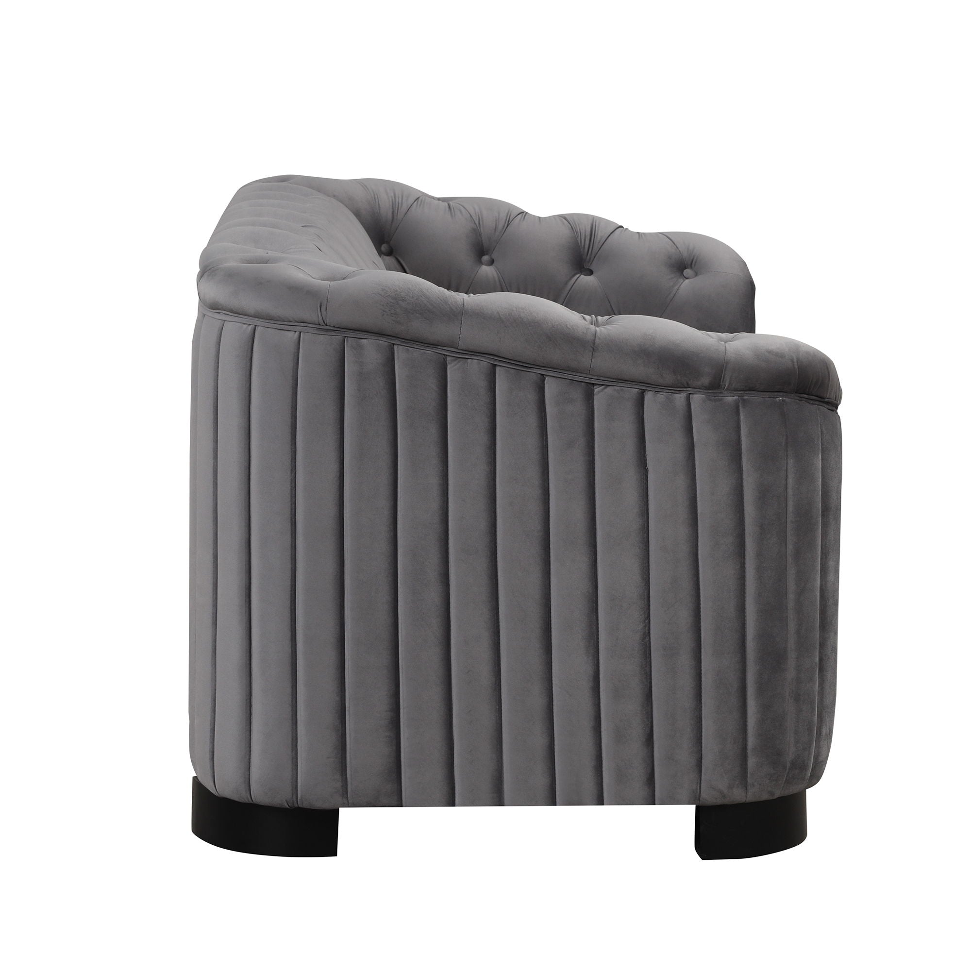 Upholstered Loveseat Sofa With Thick Removable Seat Cushion