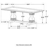 Coaster Fine Furniture Parkins - Rectangular Dining Table - Rustic Espresso | Meri Furniture
