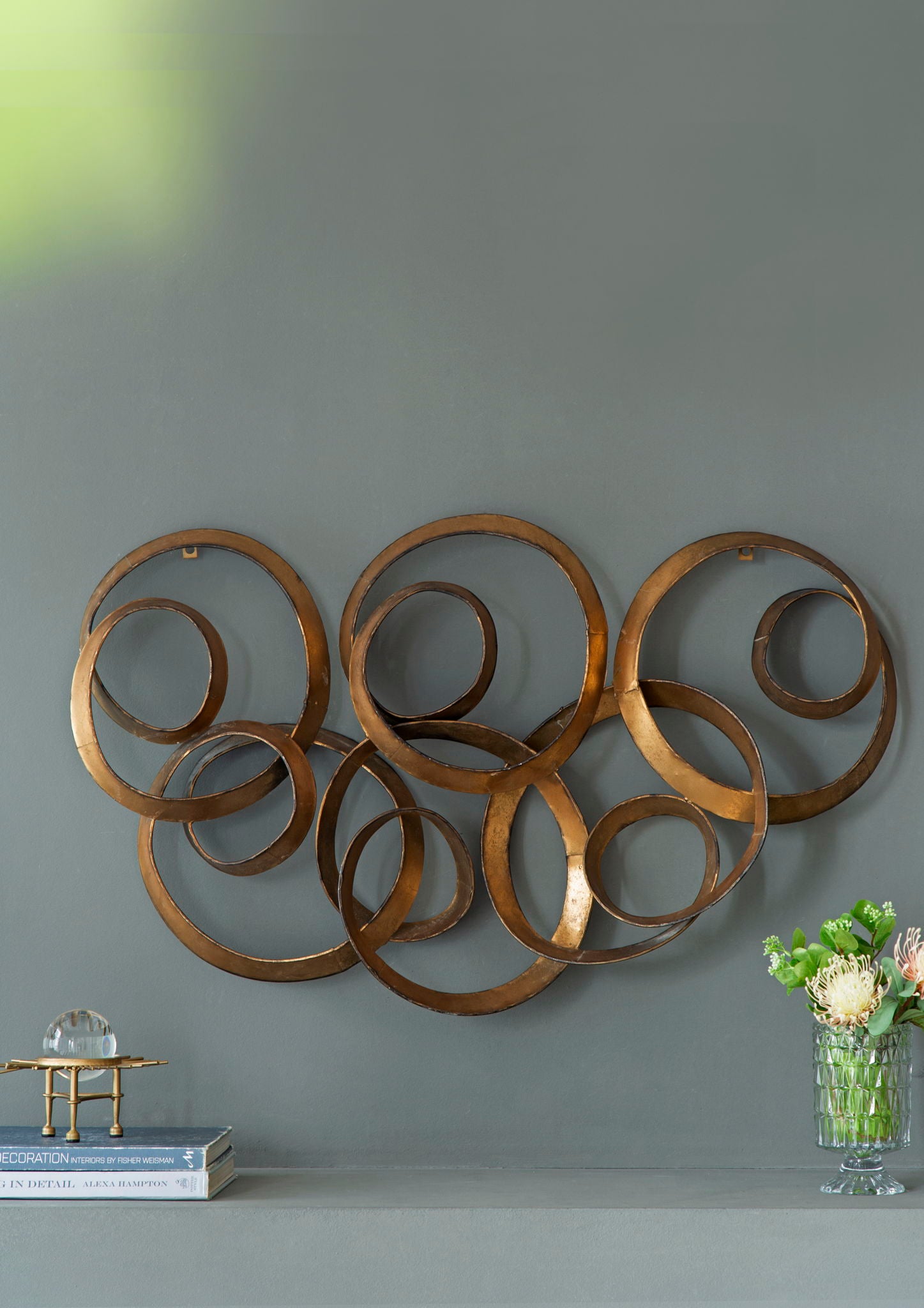 SerethaLeaf Wall Decor - Gold