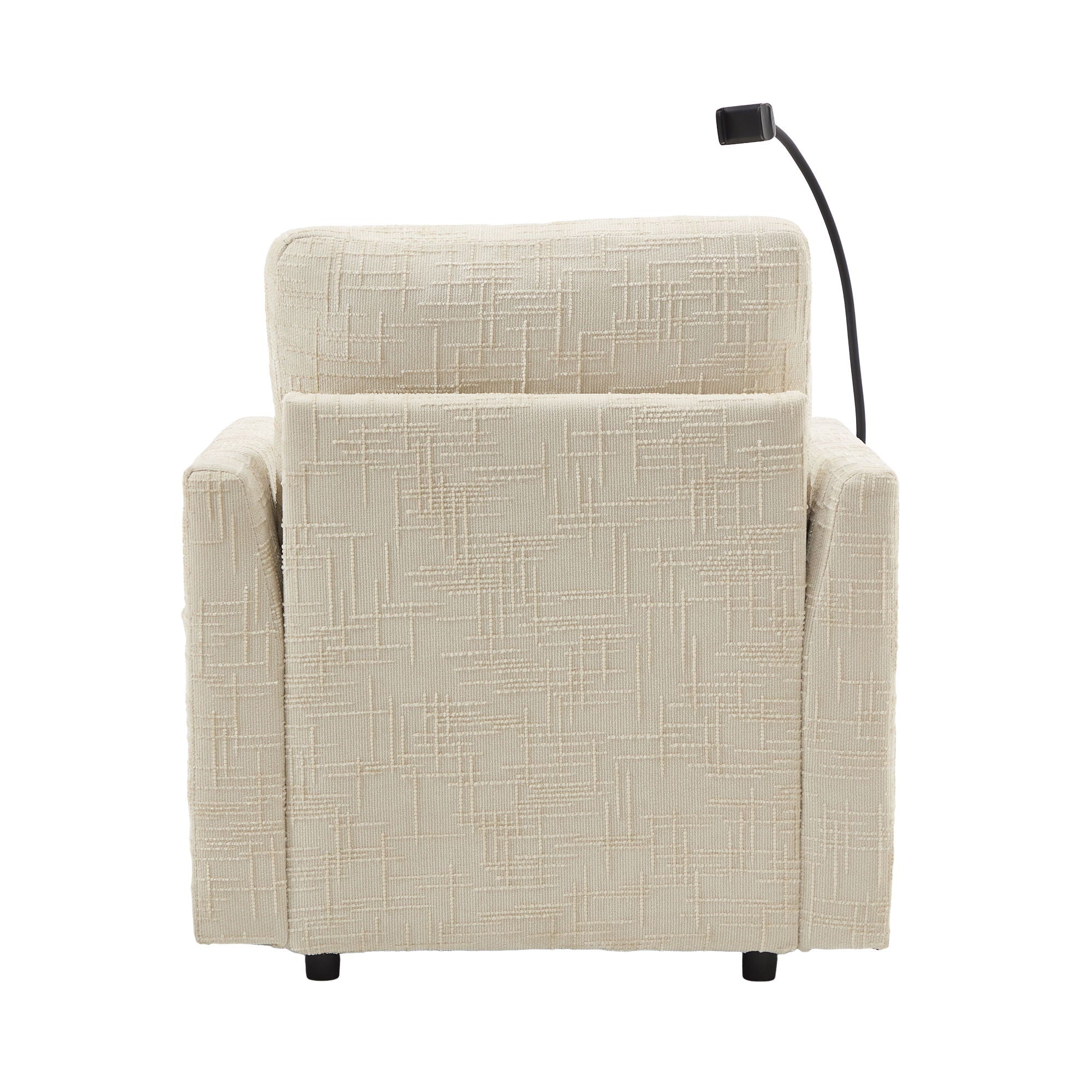 Multifunctional Chenille Recliner Sofa With Storage And Phone Bracket