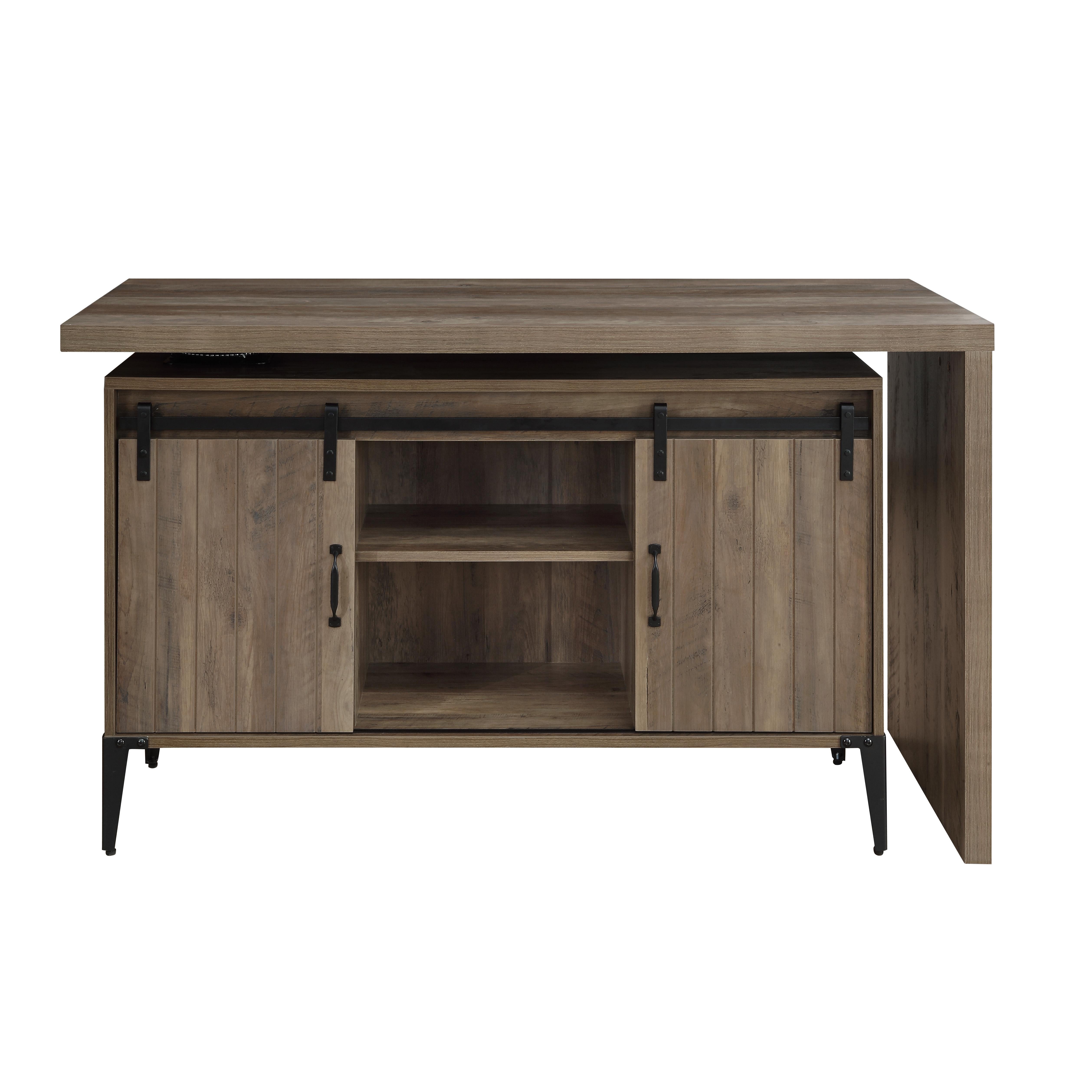ACME Zakwani - Writing Desk - Rustic Oak | Meri Furniture